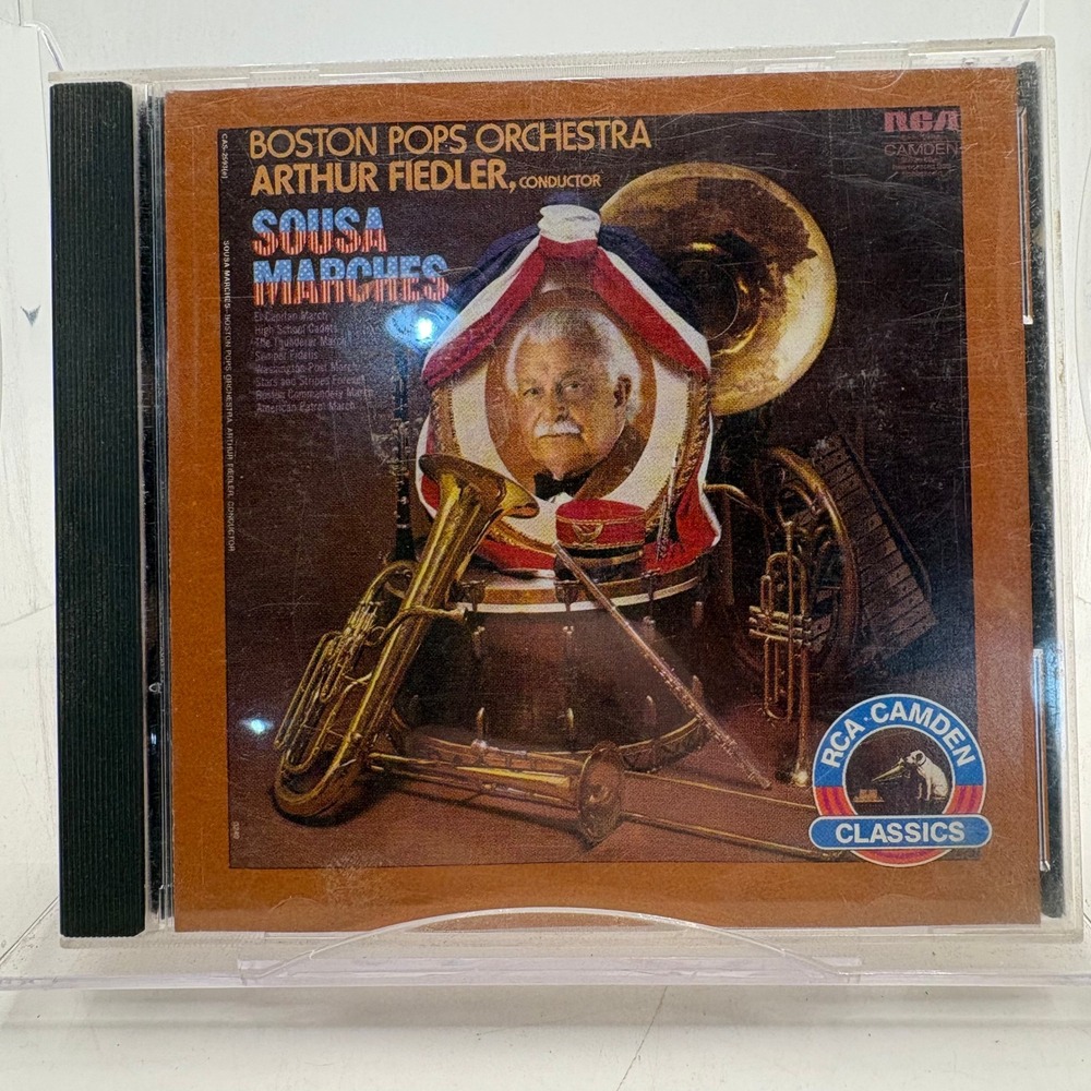 Boston Pops Arthur Fiedler Sousa Marches RCA Camden Classics CD CAD1-2593 1987